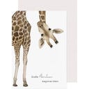 Eulenschnitt Klappkarte Giraffe - 1 Stk