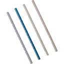 Strohhalme gedreht aus Glas - 20cm im 4er Set - Rosa