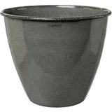 CLASSICO Modern Living Pot de Fleurs Steel-Pot Tati gris fonc&eacute;