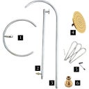 Livlig53 Douche de Jardin en Acier Inoxydable - 1 pcs