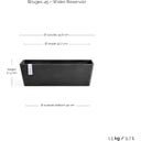 Jardinière Bruges avec Réservoir d'Eau 45 cm - Gris foncé