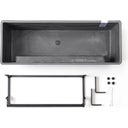 Ecopots Bruges Hanging Planter-  55 cm, Grey - 1 item