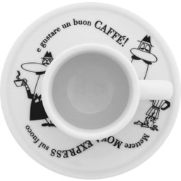 Moka Carosello skodelice iz belega porcelana, 8 kosov