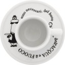 Moka Carosello skodelice iz belega porcelana, 8 kosov