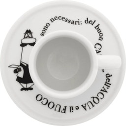 Moka Carosello skodelice iz belega porcelana, 8 kosov
