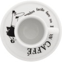 Moka Carosello skodelice iz belega porcelana, 8 kosov