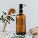 Eulenschnitt Seifenspender Spülmittel - 500 ml - Braunglas