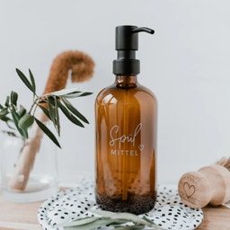 Eulenschnitt Seifenspender Spülmittel - 500 ml - Braunglas