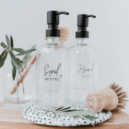 Distributeur de Savon Liquide Vaisselle - 500 ml - Transparent