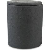Storage Container with Black Lid 8x10.5 cm