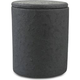 Vorratsbehälter mit schwarzem Deckel 8x10,5 cm