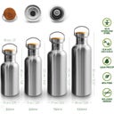 Bambaw Termo de Acero Inoxidable 1000 ml - Polar White