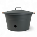 Schlauchtopf Metall, Anthrazit