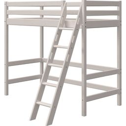 CLASSIC High Bed with Inclined Ladder, 90 x 200 cm