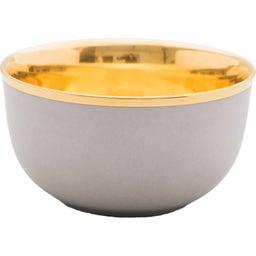 Augarten Champagne Bowls - Smokey grey & gold