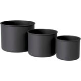 LIVLIG Set Vasi in Metallo - 3 Pezzi