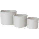 Blomkruka i Metall, Set med 3 st., greige