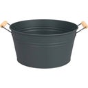 Zinkbadkar i Metall ø40cm, antracit