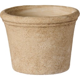 IB Laursen Flower Pot with Groove Along Rim - Light sand