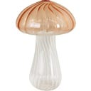 Gomba dekorváza - rózsaszín, Höhe 15 cm
