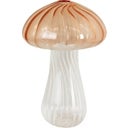 Strömshaga Mushroom Decorative Vase, Pink - Height 15 cm