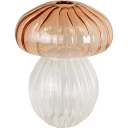 Strömshaga Mushroom Decorative Vase, Pink - Height 13 cm