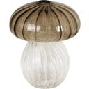 Strömshaga Mushroom Decorative Vase, Brown - Height 13 cm
