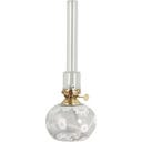 Lampe à Pétrole « Marja » ovale, fleurs blanches