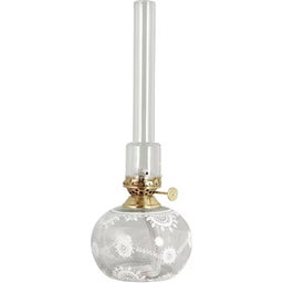 Paraffinelamp met Witte Bloemen