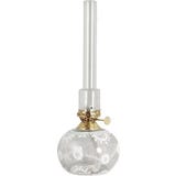 Paraffinelamp met Witte Bloemen "Marja" - Ovaal