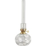 Petroleumlampe "Marja" Oval, wei&szlig;e Blumen