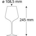 Cristallo Nobless Bordeaux Glas
