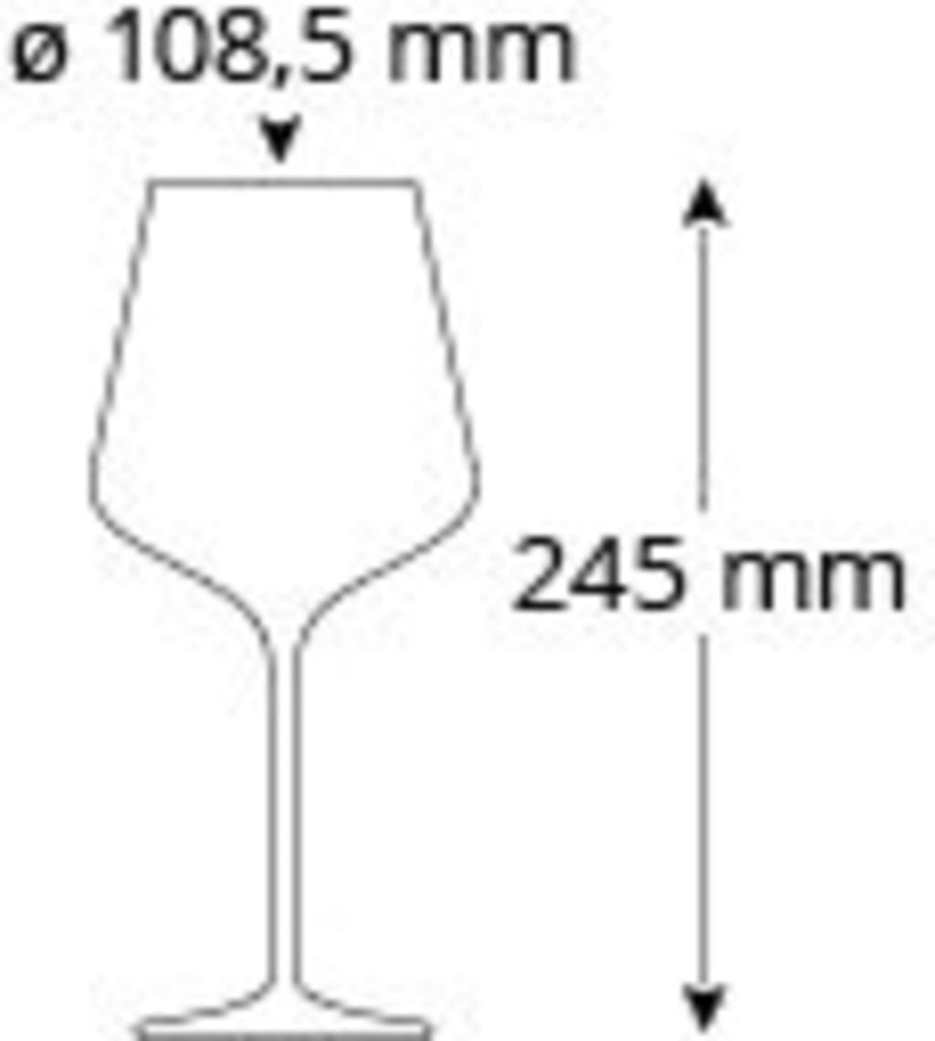 Cristallo Nobless Bordeaux Glas
