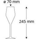 Cristallo Kozarci za šampanjec Nobless - 6 kozarcev