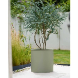 LIVLIG Blumentopf Metall 3er Set - moosgrau