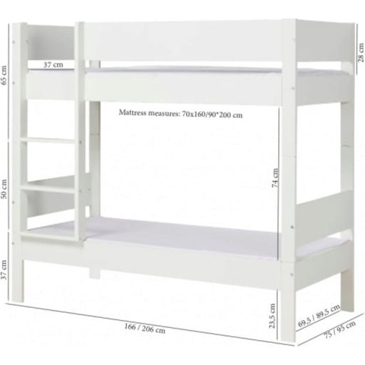Manis-h Huxie Arkas Bunk Bed 70x160cm