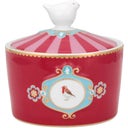 Pip Studio Love Birds Sugar Bowl - Red/Pink