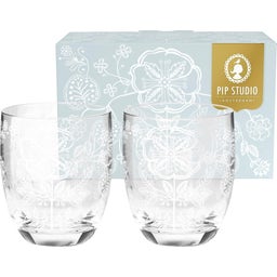 Wassergläser Blume Weiß Lily & Lotus 2er-Set - 2 Stück