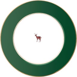 Pip Studio Love Birds Deer Dark Green Plate - 21 cm