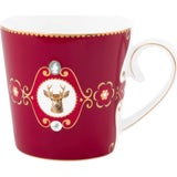 Pip Studio Tasse Love Birds Deer Dark Red