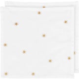 Stoffserviette Stars Gold 2er-Set 40 x 40 cm