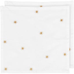 Stoffserviette Stars Gold 2er-Set 40 x 40 cm - 1 Set