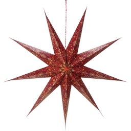 Pip Studio Dark Red Paper Christmas Star - 110 cm