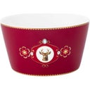 Pip Studio Love Birds Deer Bowl, 15 cm - Dark Red