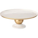 Tortenteller Metal Sphere White-Gold 32 x 12,5 cm - 1 Stk