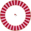 Pip Studio Love Birds Striped Red/Pink Plate - 21 cm