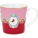 Pip Studio Love Birds - Tazza Grande Tinta Unita - Rossa/Rosa
