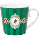 Pip Studio Love Birds Tasse gestreift, groß - Grün
