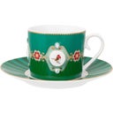 Pip Studio Love Birds Cappuccino Tasse & Untertasse - Grün