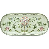 Kuchenteller oval Lily & Lotus 33,3 x 15,5 cm